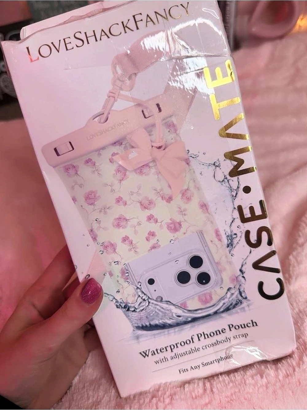 LOVESHACKFANCY Case-Mate x LoveShackFancy Waterproof Floating Phone Pouch- NWT